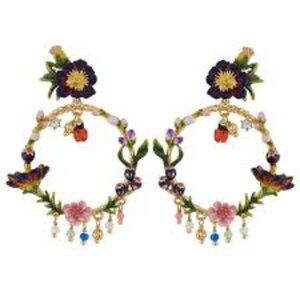 Les Néréides Reference Annulee Hiver À Giverny Earrings Stud Earrings